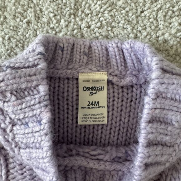 2 Carters Oshkosh B'gosh 24 month Baby Girl Sweaters - Picture 3 of 7